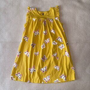 Yellow Butterfly Girl's Dress from Tea Collection